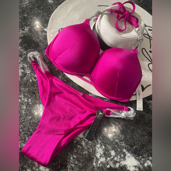Victoria Secret bikini “Shine Rope” bombshell 34DD, 36DD,32D, 34D, 34A & bottoms - Picture 9 of 15